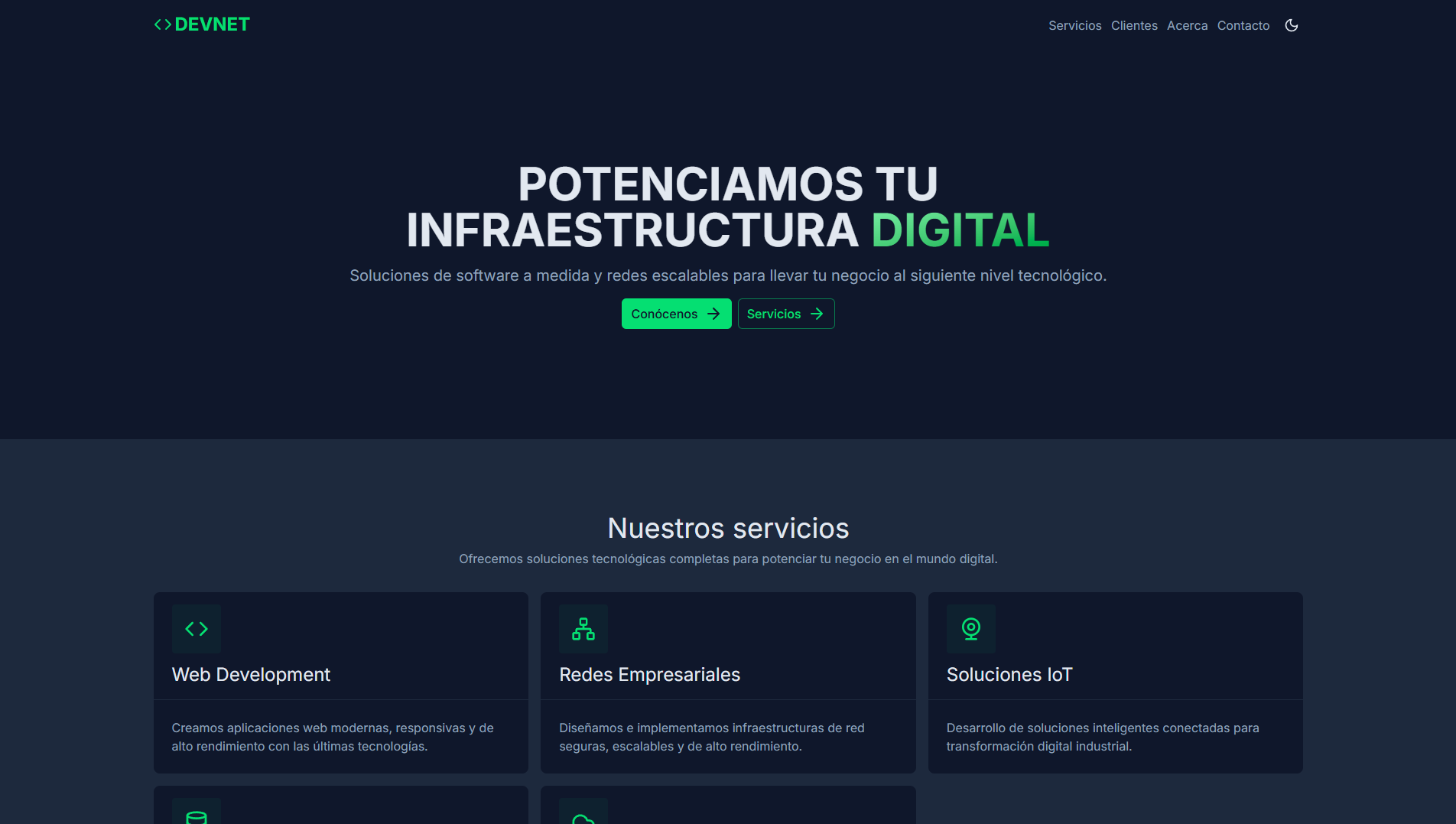 DevNet Landing Page