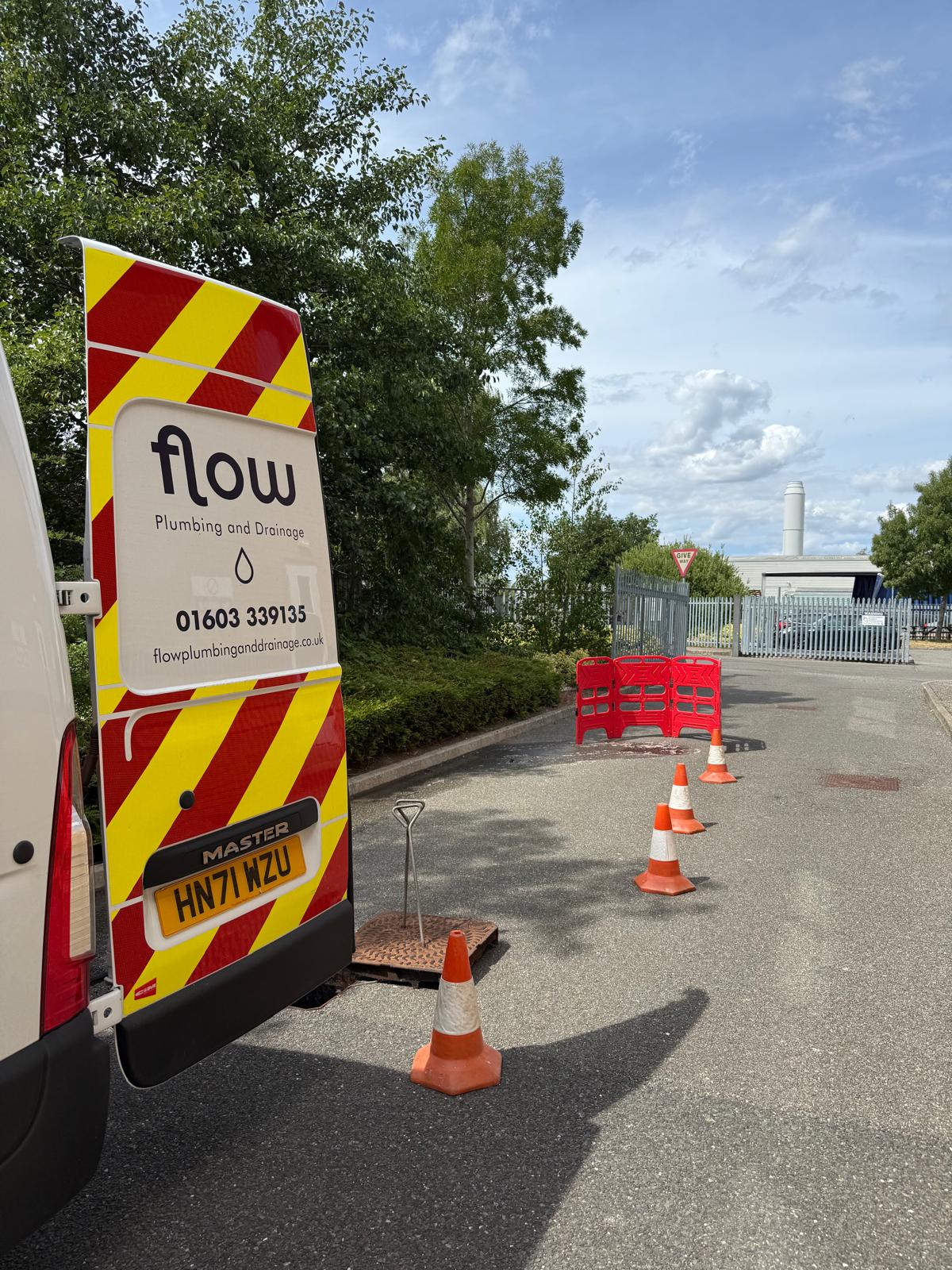 Flow Plumbing and Drainage completing drainage work in Norfolk