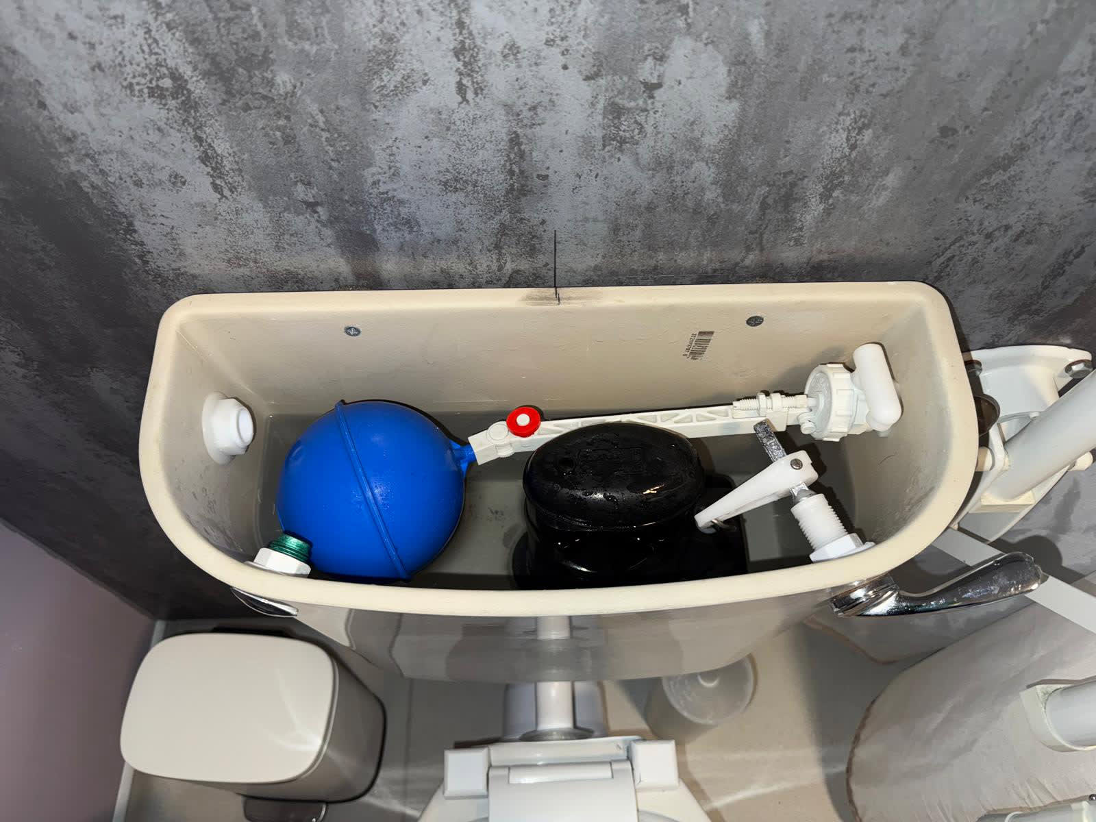 Toilet that has been successfully repaired in Norwich, Norfolk
