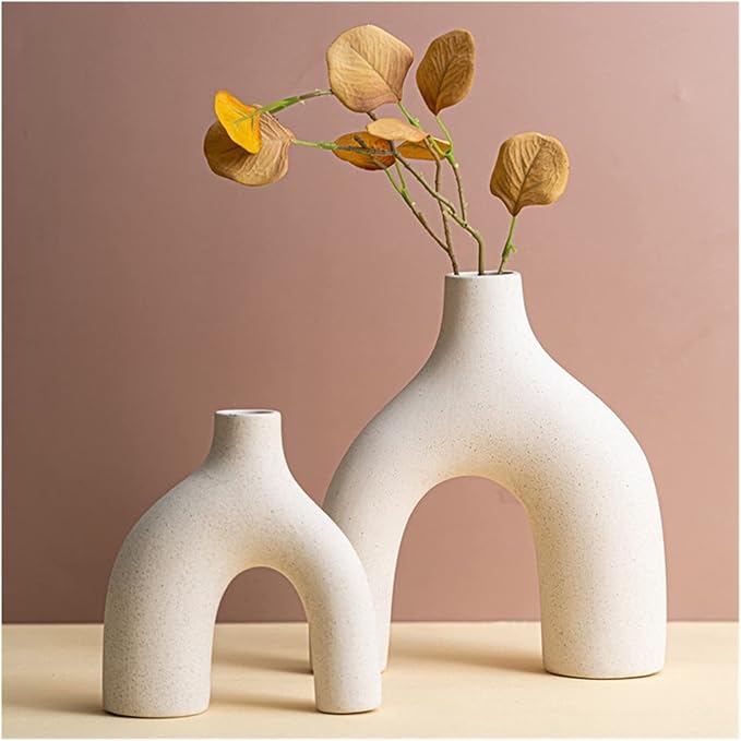 Arc Shape Ceramic Vase Decor Set