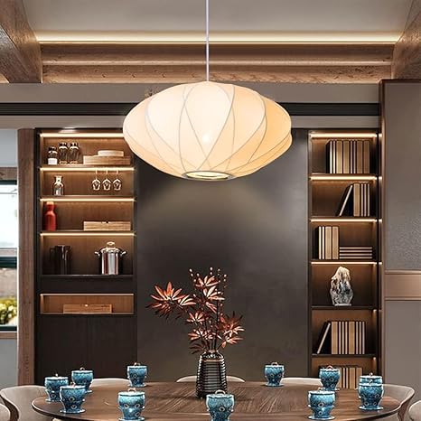 Italian Style Silk Pendant Light