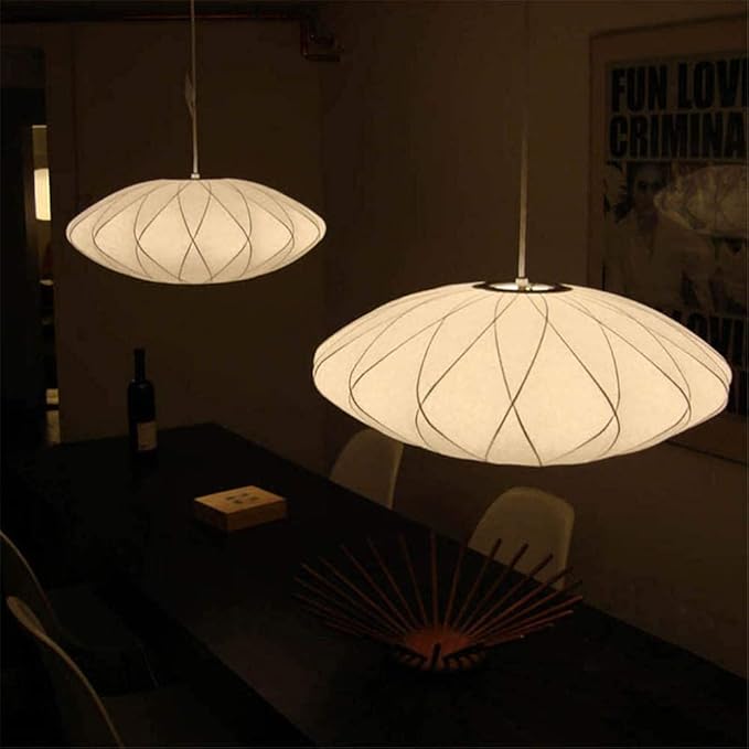 Italian Style Silk Pendant Light