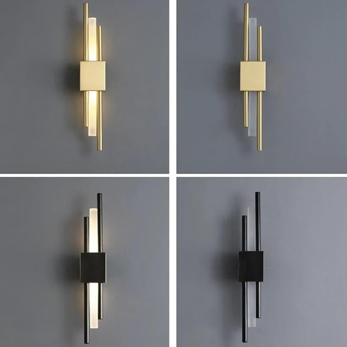 LED Gold Long Acrylic Tube Glass 