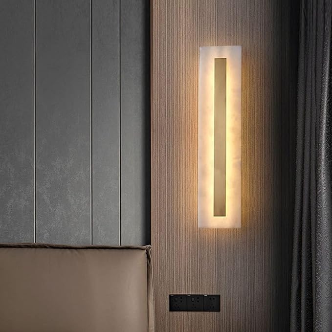 Luxury vertical glass interior wall lamp