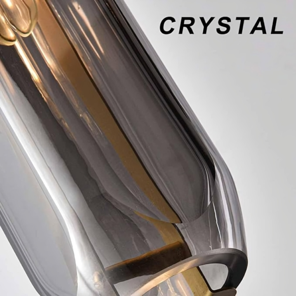 Modern Crystal Chandelier Full Copper Lamp