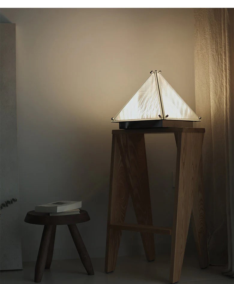 Pyramid Bedside Table Lamp