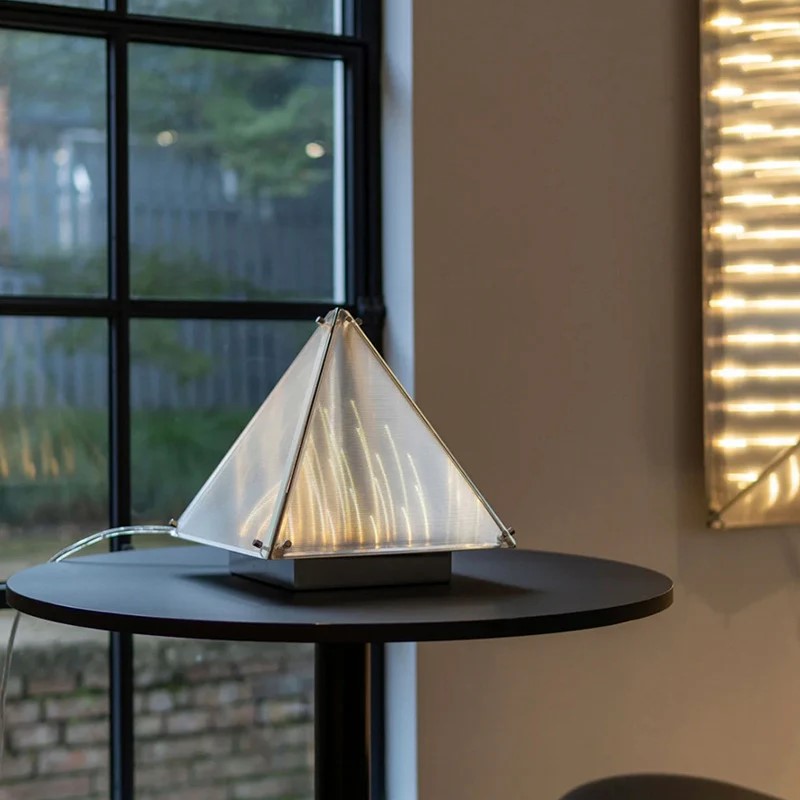Pyramid Bedside Table Lamp