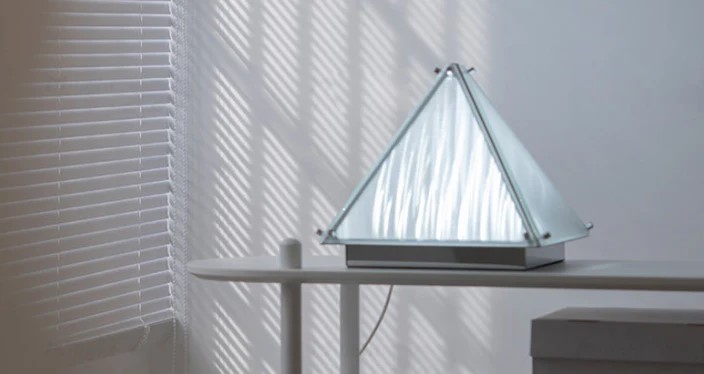 Pyramid Bedside Table Lamp