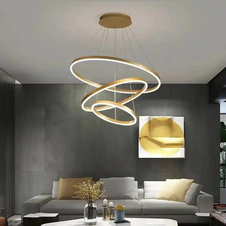 Three Ring Pendant Led Light