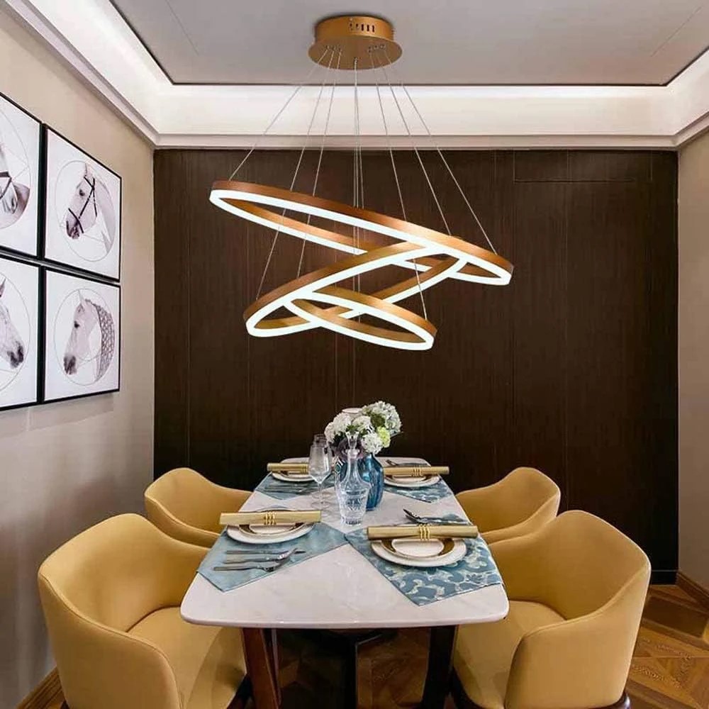 Three Ring Pendant Led Light