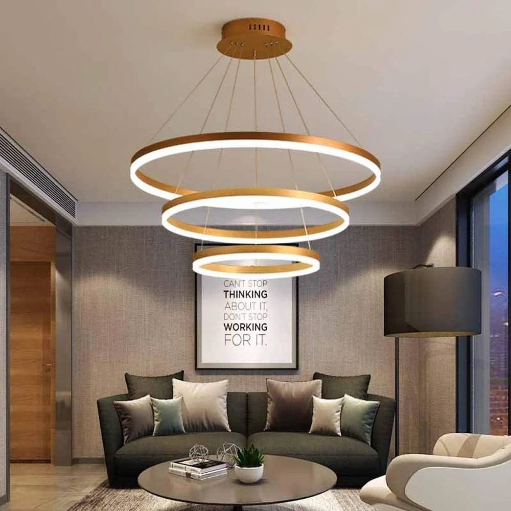 Three Ring Pendant Led Light