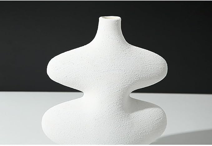 Chinese Style Wavy Ceramic Vase Decor
