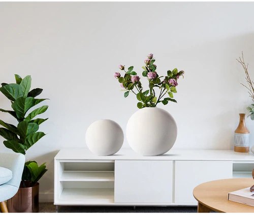 Round Ceramic Vase Decor