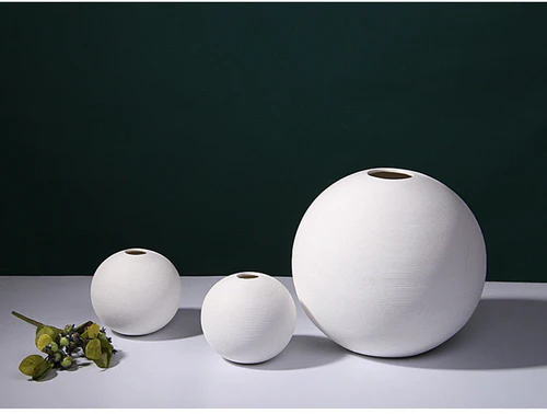 Round Ceramic Vase Decor