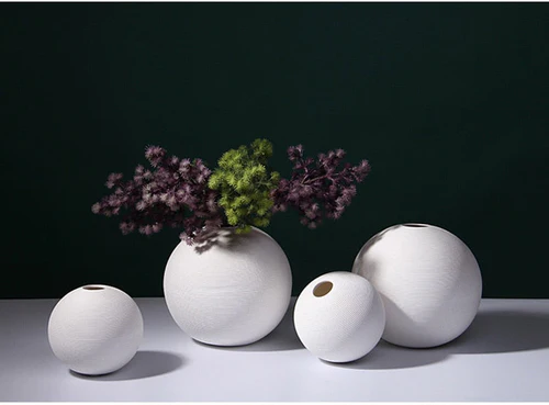Round Ceramic Vase Decor
