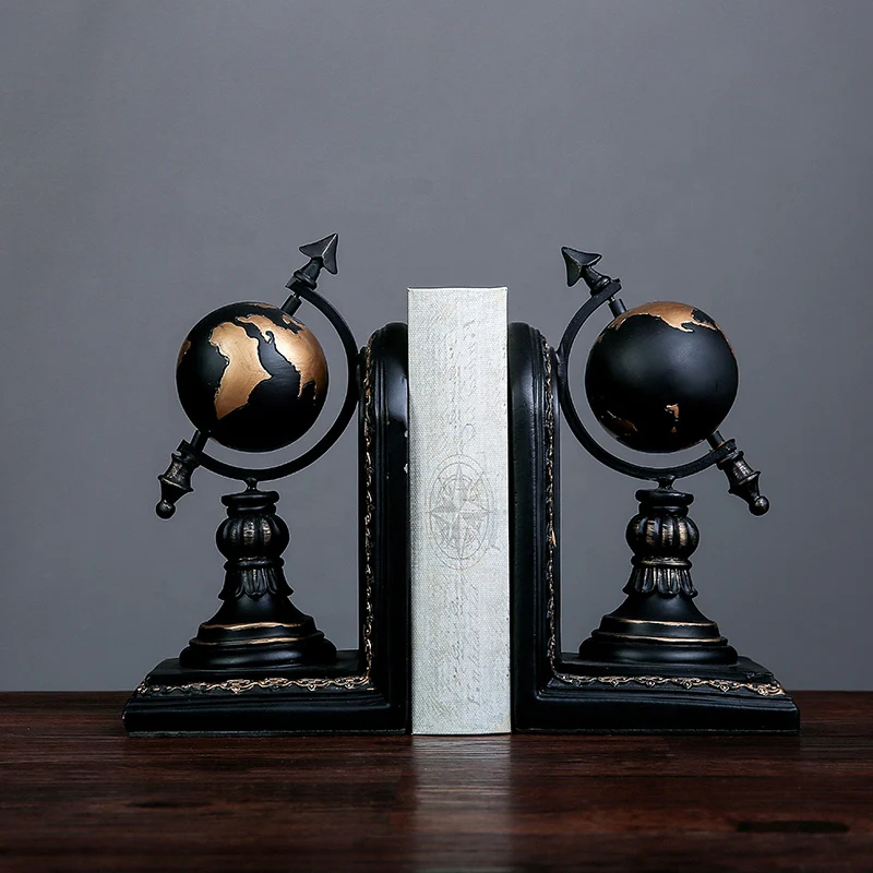 Rustic Globe Book Holders