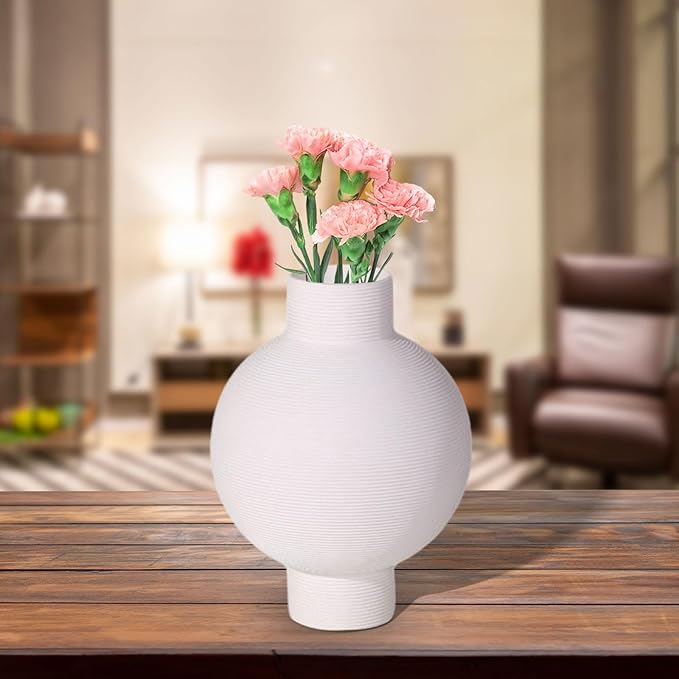 Striped Sphere Vase Decor