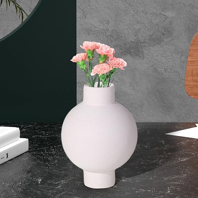 Striped Sphere Vase Decor