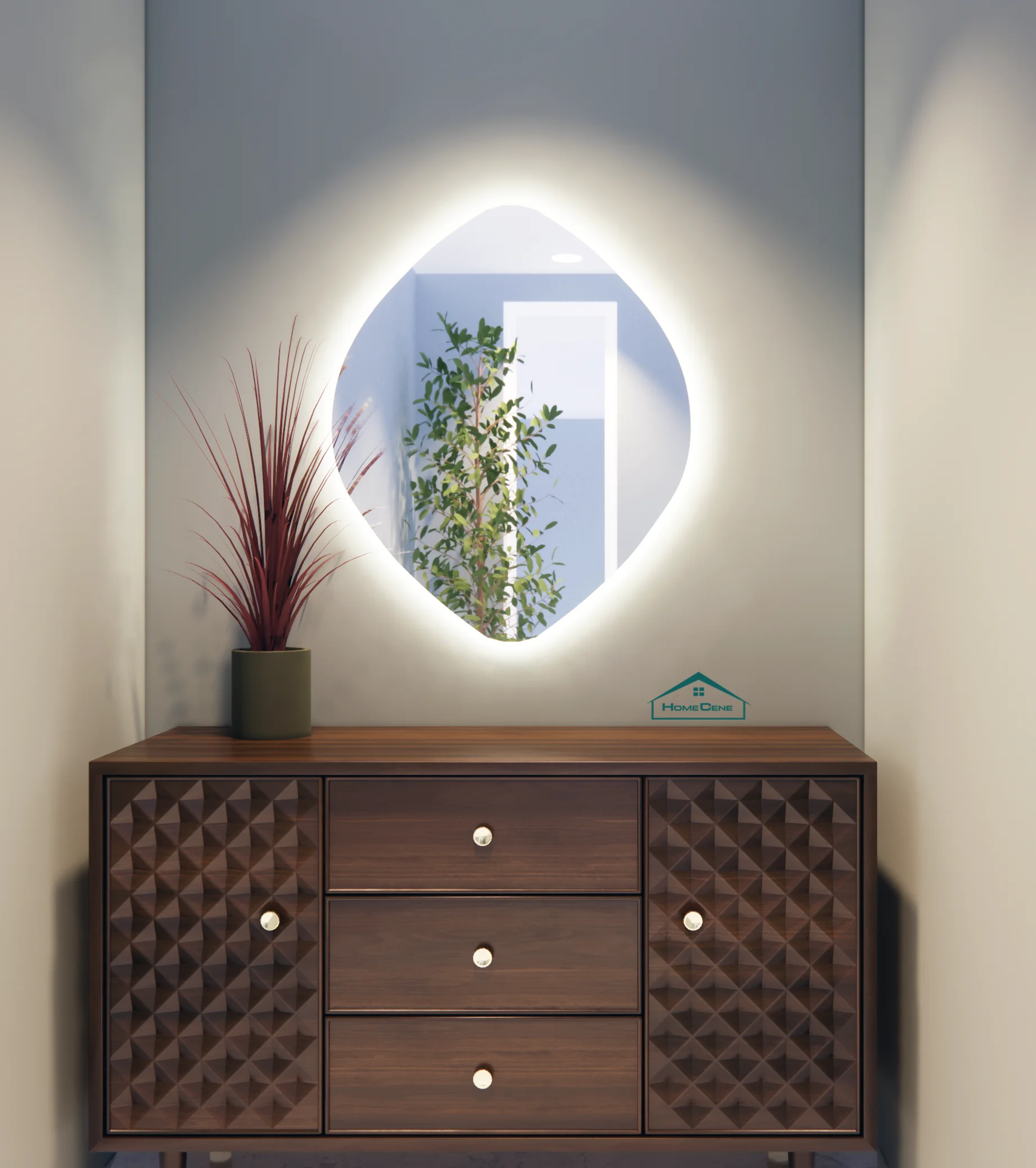 Ethan Irregular Mirror Frameless (LED)