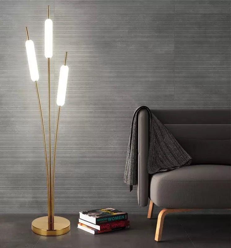 Modern Gold LED Floor Lamp