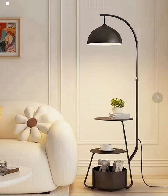 Multifunctional Floor Lamp with Shelves