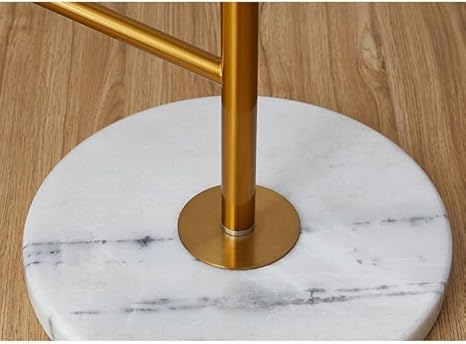 Iron Rod With Marble Shelves Floor Lamp