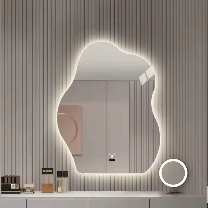 Skylar Irregular Cloud Shape Wall Mirror Frameless (LED)