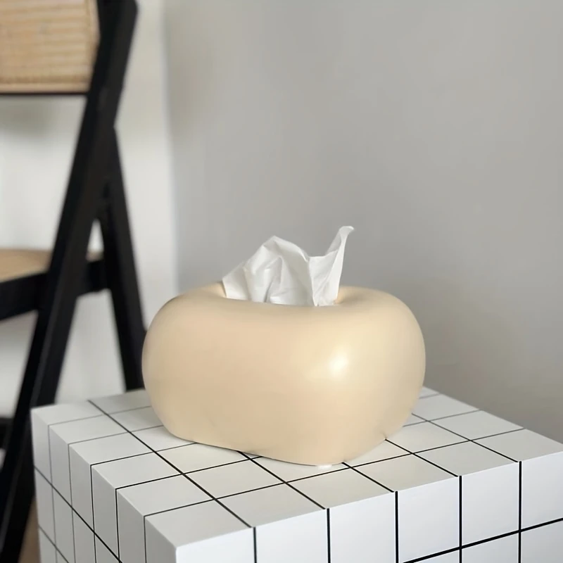 Ceramic Tissue Box Holder Cream