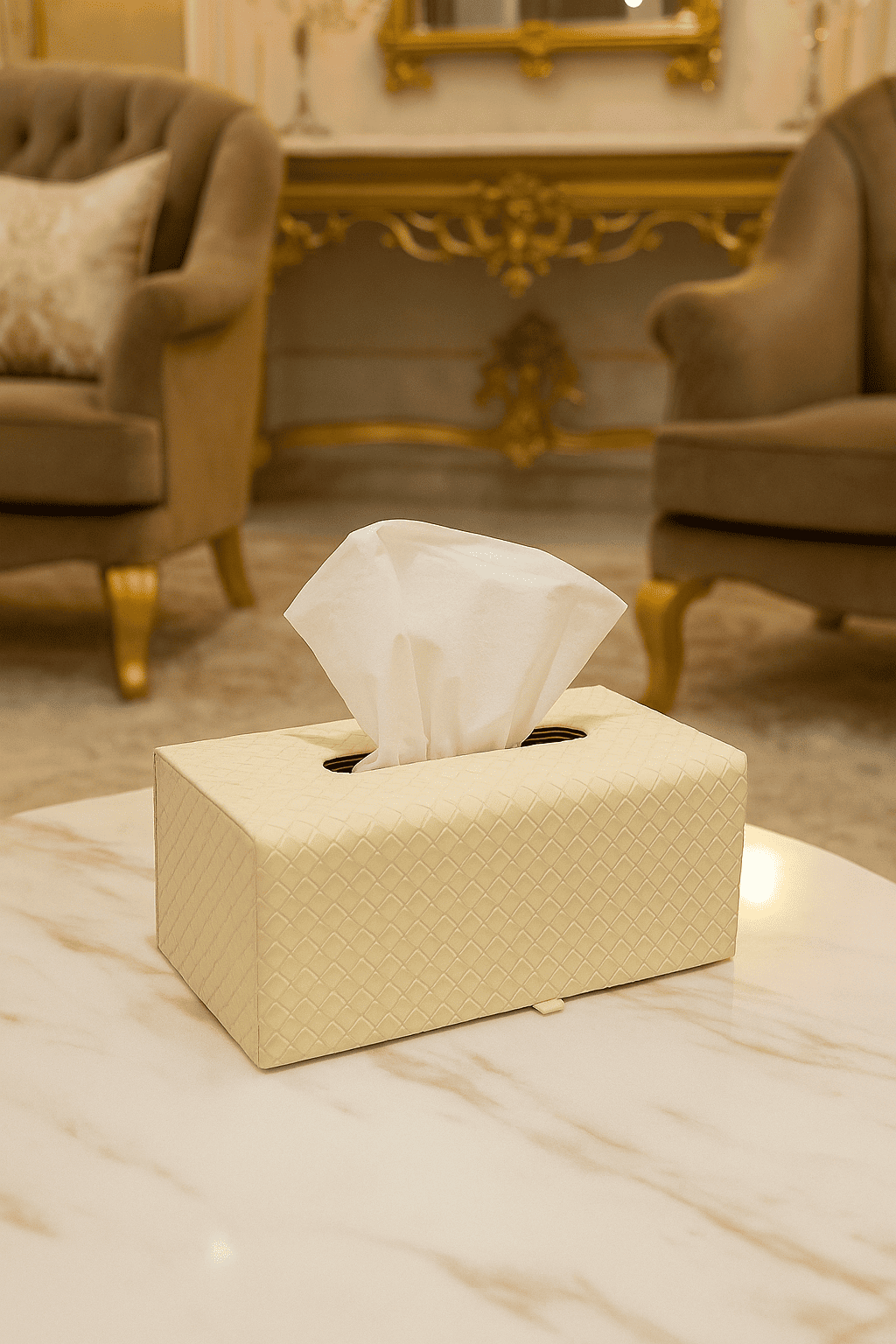 WeaveCraft Tissue Box White