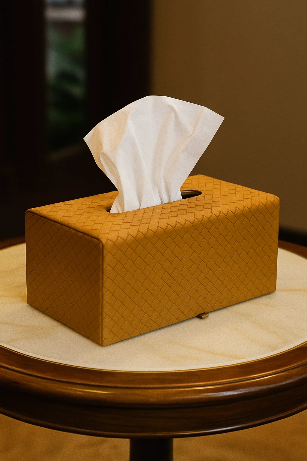 WeaveCraft Tissue Box Camel Brown