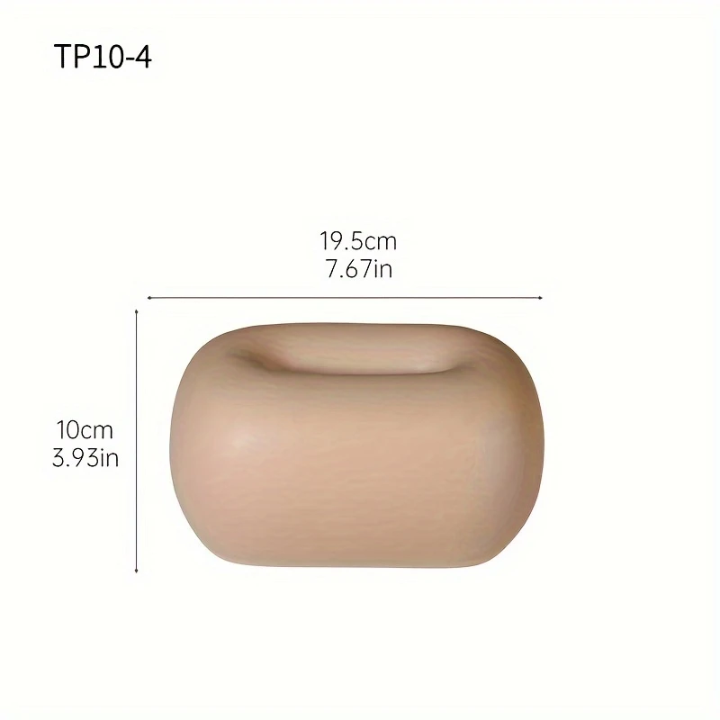 Ceramic Tissue Box Holder Beige