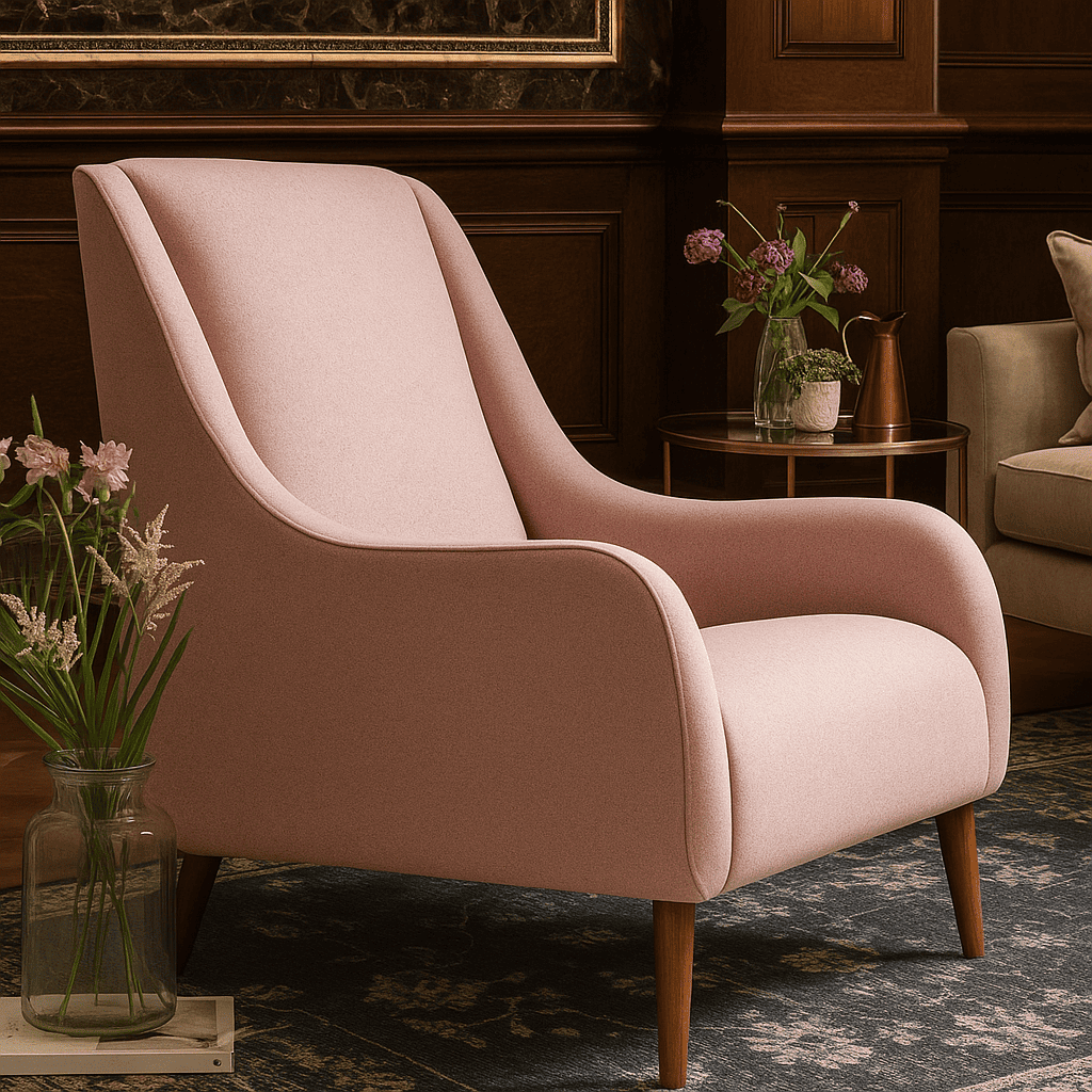 Blush Haven Accent Lounge Chair