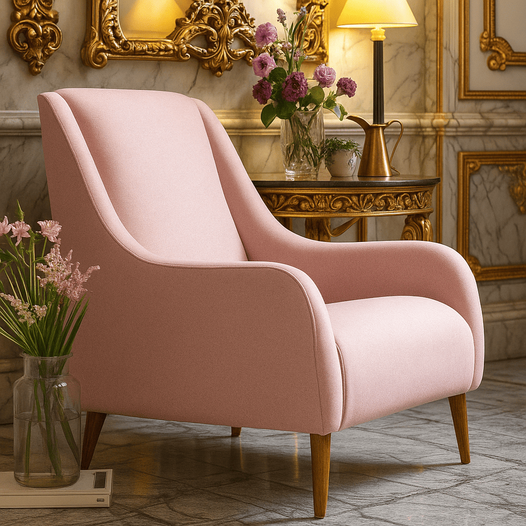 Blush Haven Accent Lounge Chair