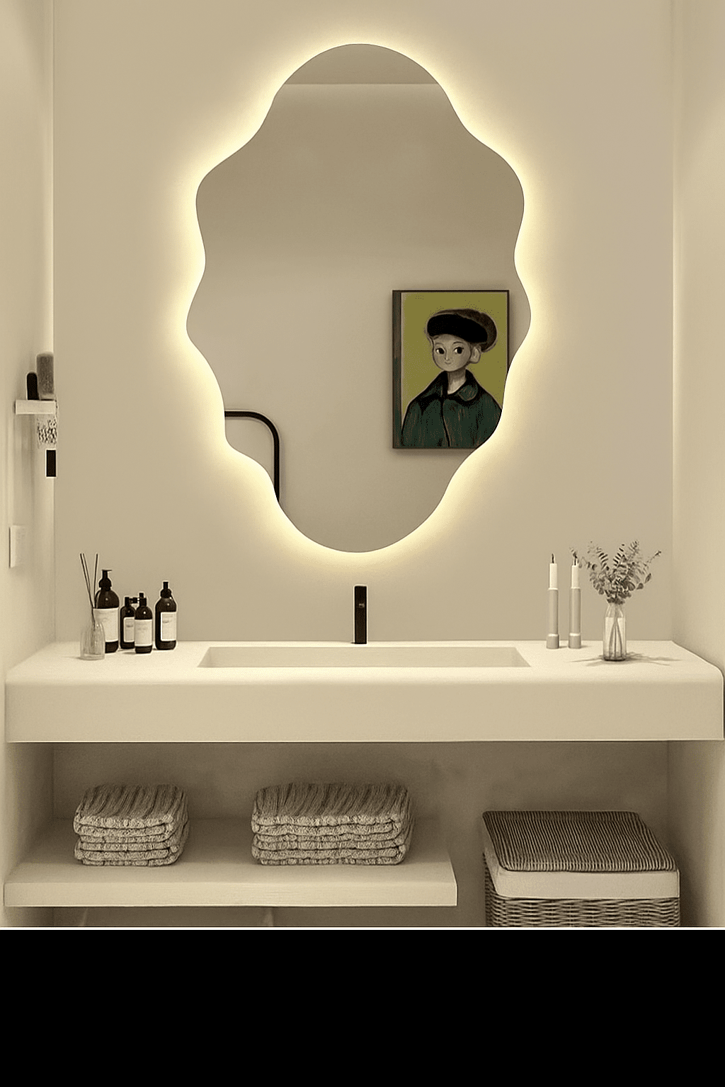 Cloudscape Mirror Frameless (LED)