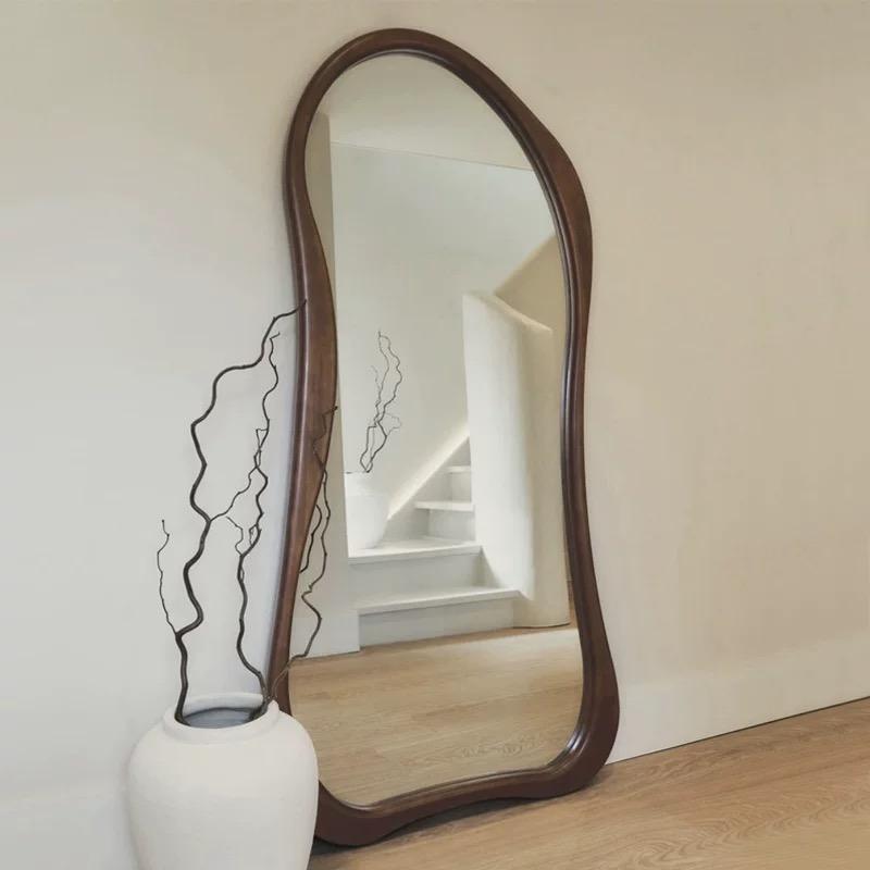 Eleganza Curved Full Length Mirror with PVC Frame