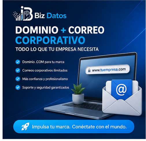 Dominio .com y Correo Corporativo
