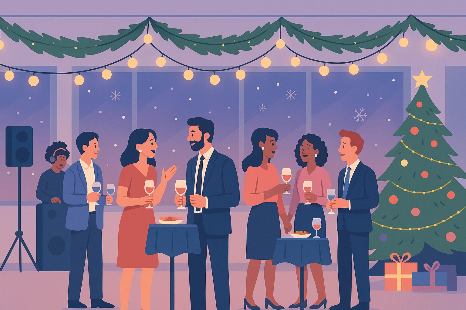 Comment organiser un party de Noël d'entreprise : choisir et réserver la bonne salle à temps