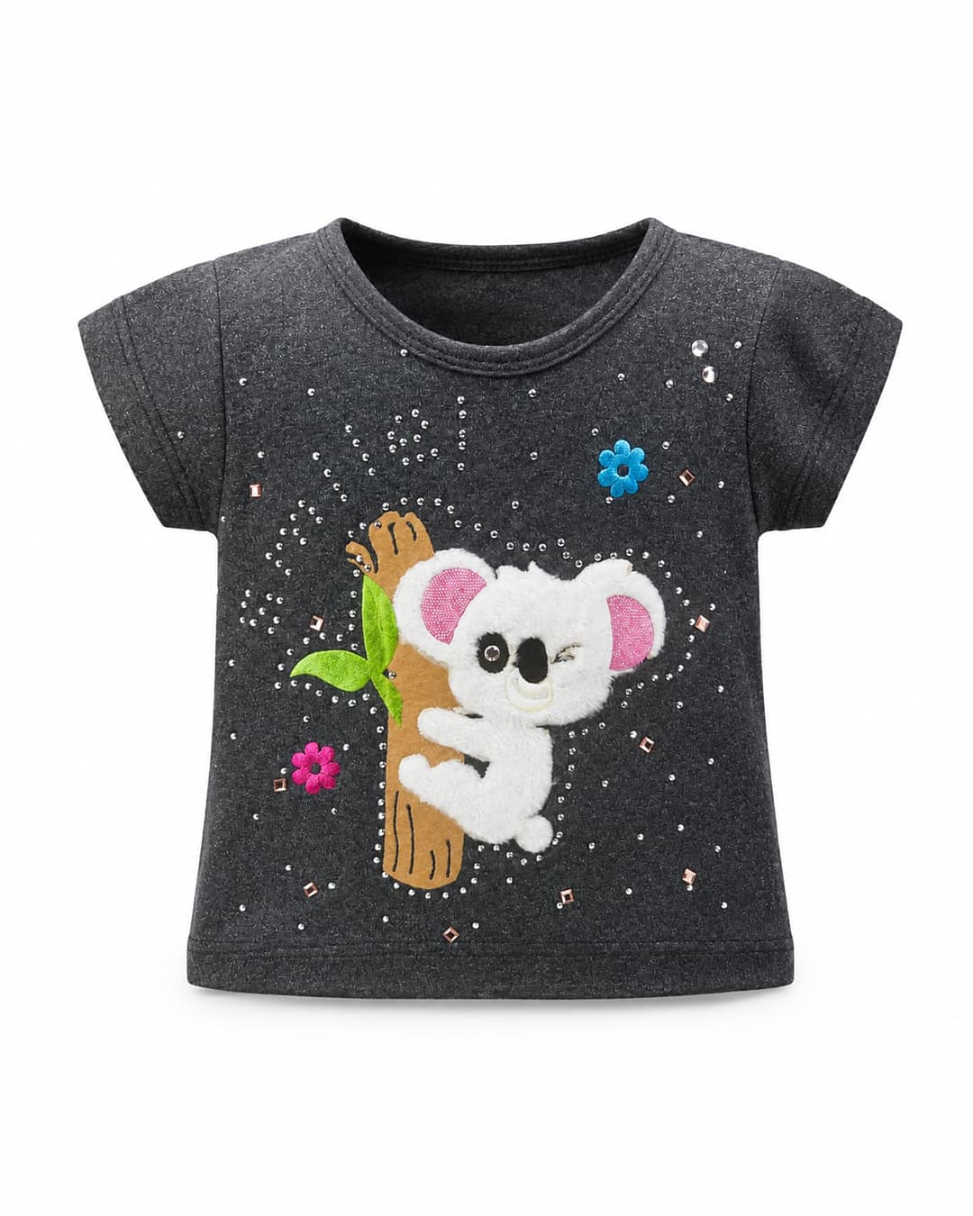 Blusa de Bebé Koala Bordado y Brillantes