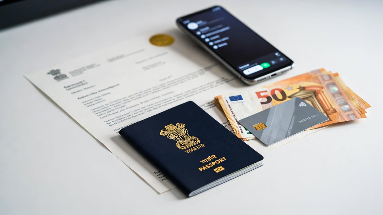 Best German bank accounts for Indian students showing N26, Commerzbank, Deutsche Bank, bunq, and Revolut with fees and Schufa requirements