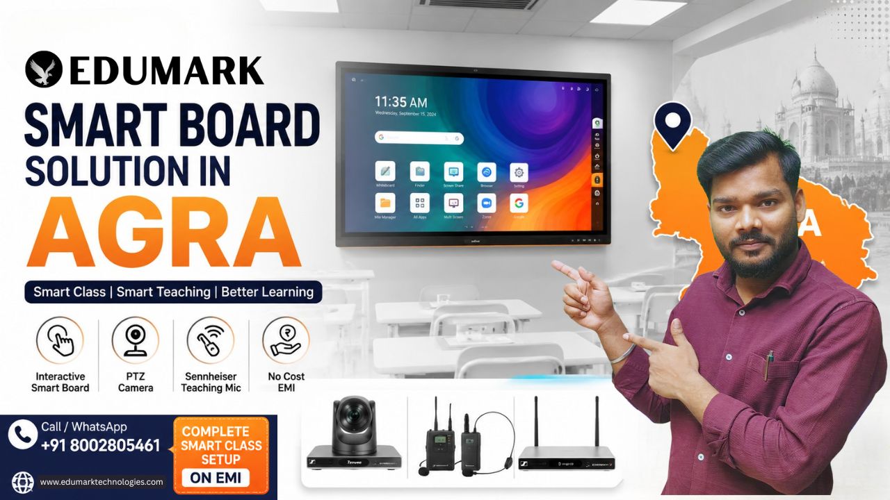 Best Smart Board Solution on EMI in Agra By Edumark Technologies