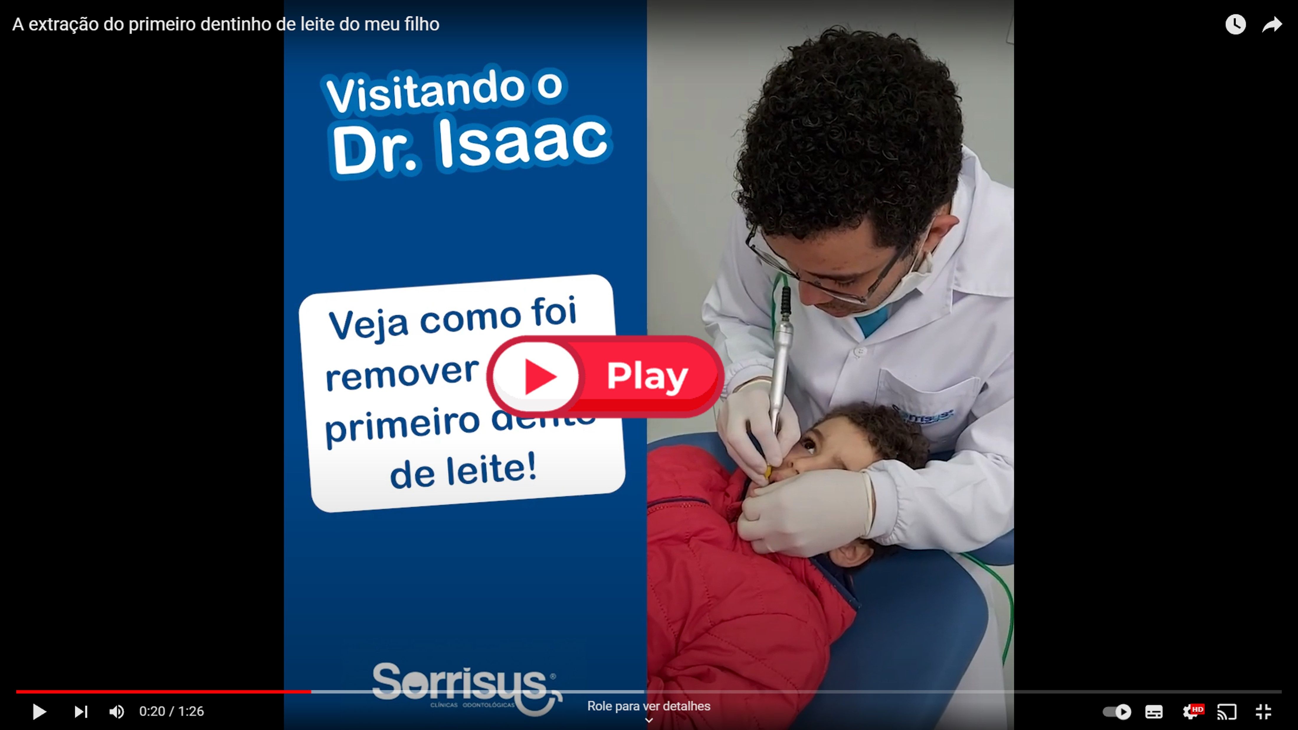 Dr. Isaac aplica a anestesia computadorizada Morpheus em uma criança