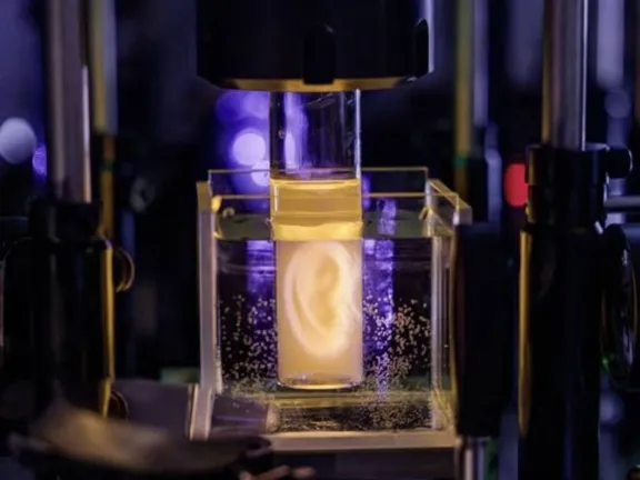 Investigadores imprimen una oreja humana en 3D con células vivas utilizando técnica avanzada