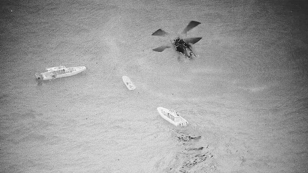 U.S. Black Hawk Helicopter Aids in Intercepting Drug Smuggling Vessel Carrying 391 Pounds of Cocaine Near Puerto Rico