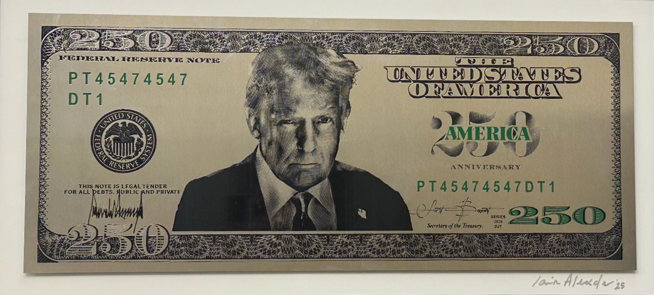 Funcionarios de la administración Trump promueven la creación de un billete de 250 dólares con el retrato del presidente