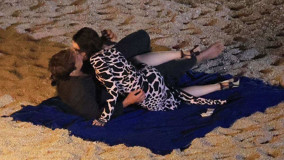 Lily Collins films romantic beach scene in Mykonos for final season of Emily in Paris