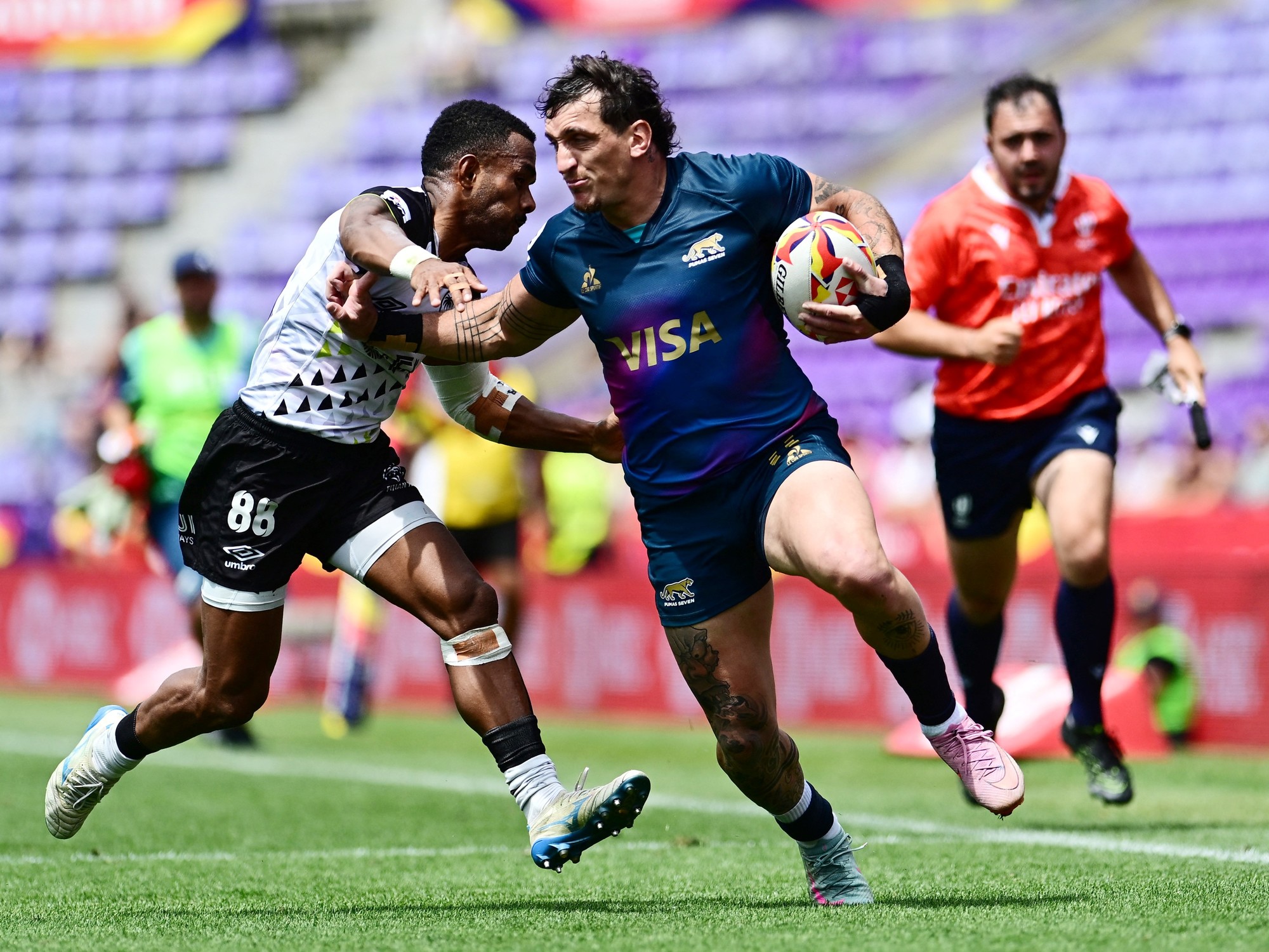 Los Pumas 7's terminaron terceros en Valladolid tras vencer a Fiji en el partido por el bronce