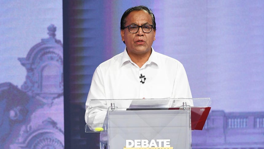 Roberto Sánchez presenta su postura en el debate presidencial y cuestiona a Keiko Fujimori