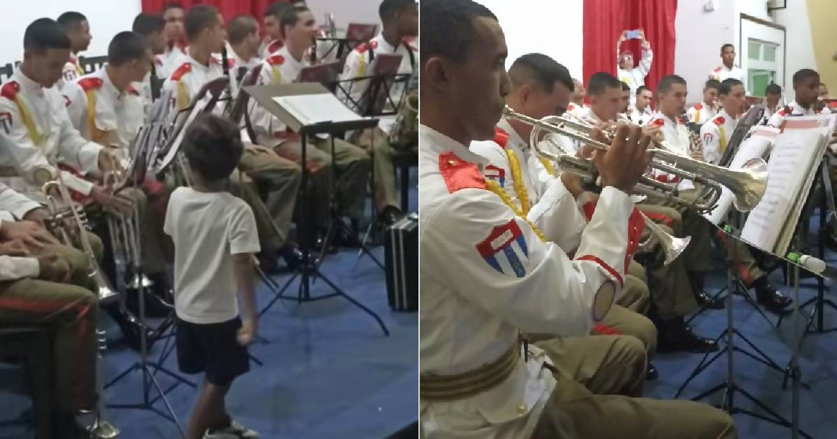 Banda militar del Minfar actúa en el Hospital William Soler en medio de crisis sanitaria