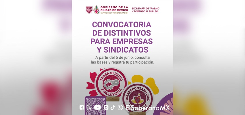 CDMX abre convocatoria 2026 para reconocer espacios laborales dignos e incluyentes