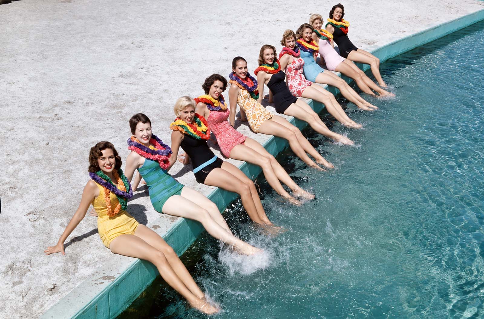 Color Photographs Document Daily Life, Growth, and Tourism in 1950s Florida